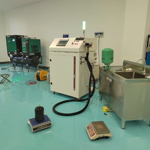 5Pa-10Pa Vacuum Degree Auto Gas Charging Station Featuring R22/R410A/R407C/R134A Refrigerant